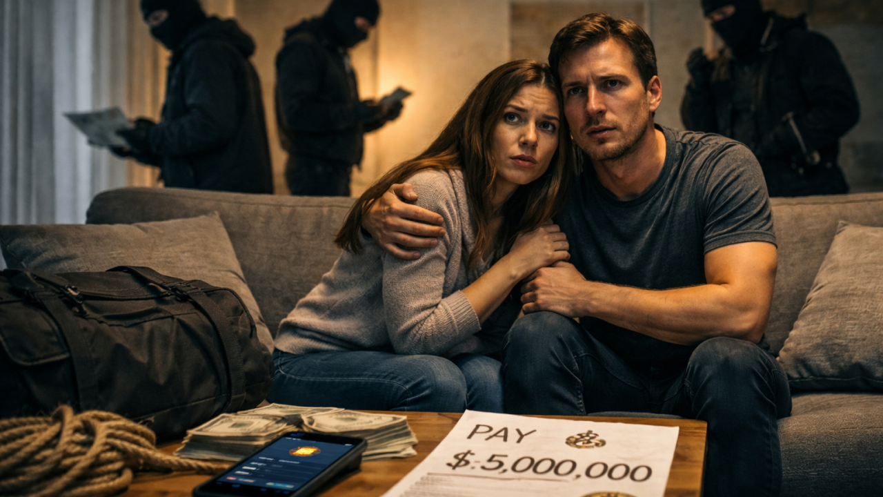 A couple reviewing digital assets on a device