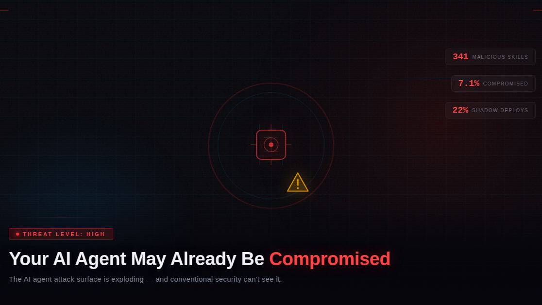 A graphic representing an AI agent system